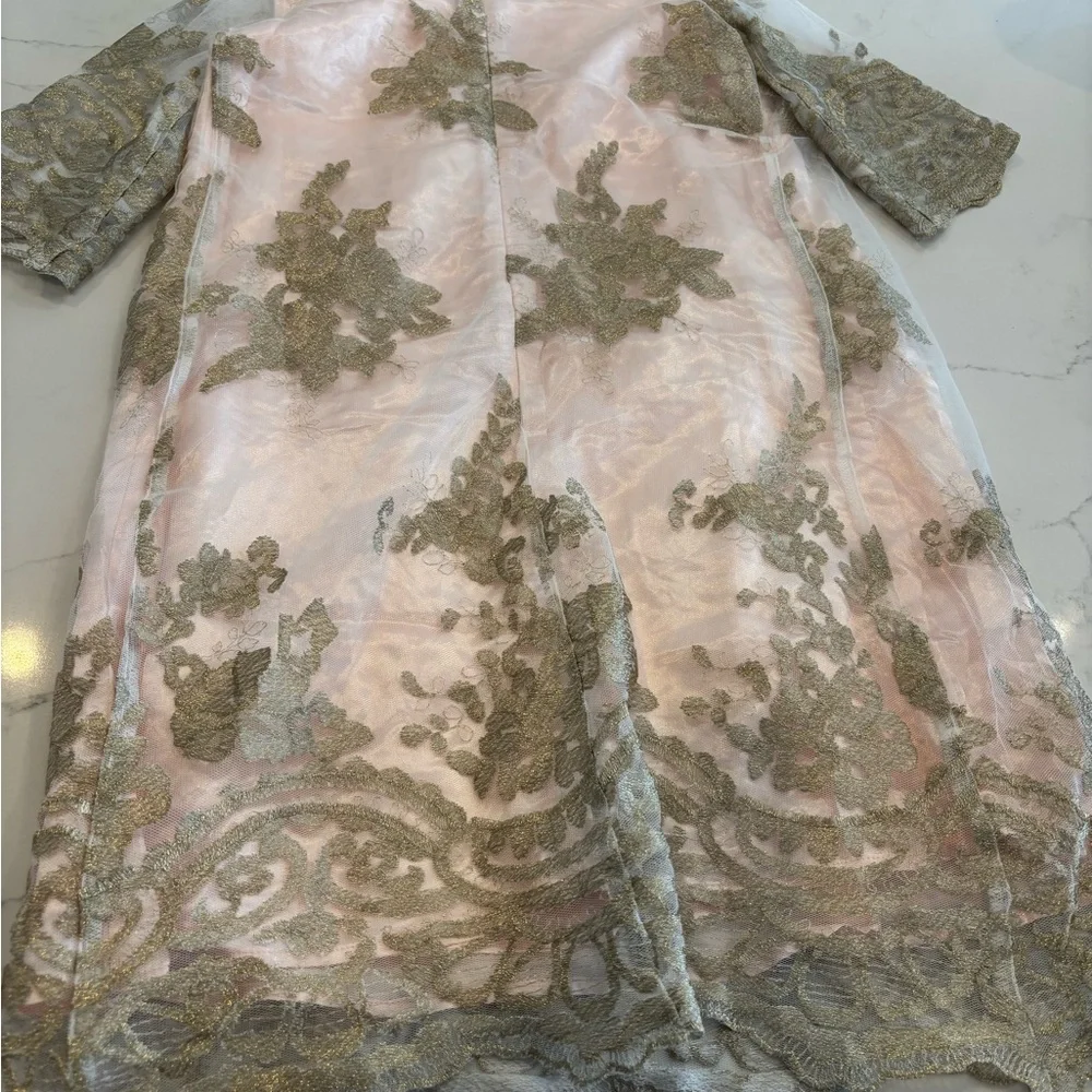 Chasing Fireflies Pink and Gold Dress